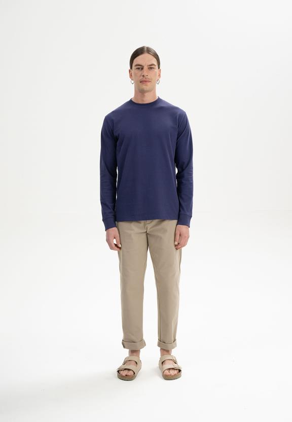 Shirt Lange Mouw Tejas Zomernacht Donkerpaars from Shop Like You Give a Damn