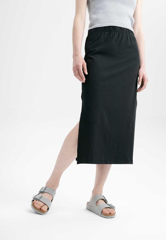 Rok Midi Divari Zwart via Shop Like You Give a Damn