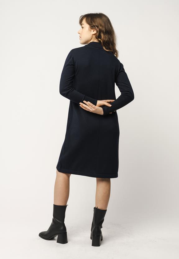 Jurk Basic Fine Knit Harleen Marineblauw from Shop Like You Give a Damn