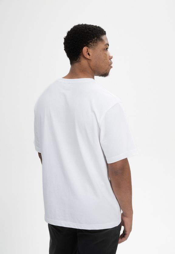 T-Shirt Oversized Zware Bhajan Wit from Shop Like You Give a Damn