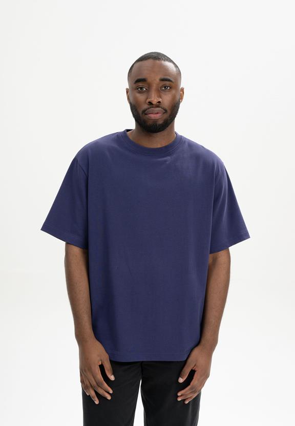 T-Shirt Oversized Heavy Bhajan Zomernacht Paars via Shop Like You Give a Damn
