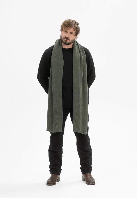 Sjaal Ribgebreid Nagna Groen MÃªlee from Shop Like You Give a Damn