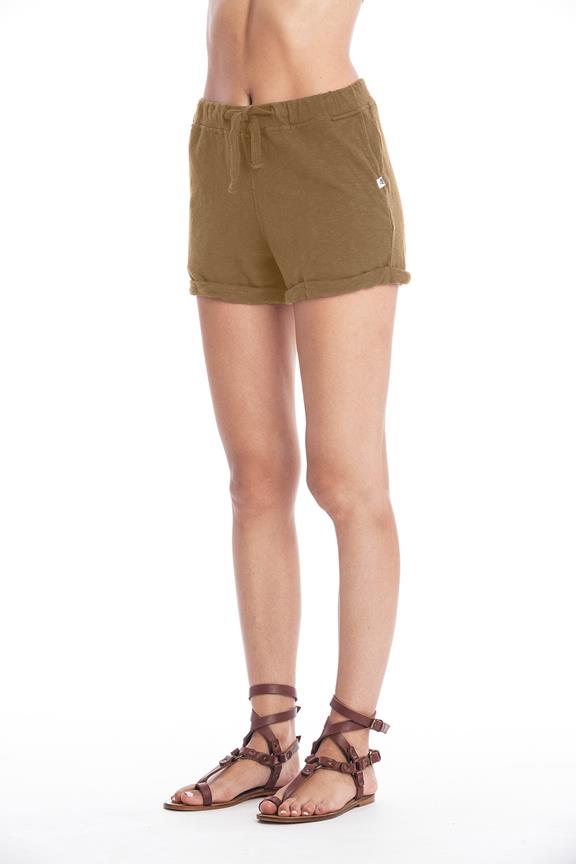 Mini Shorts Zonsondergang Kameel via Shop Like You Give a Damn