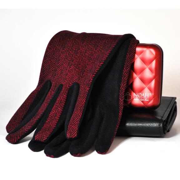 Gloves Manuela Black Red 2