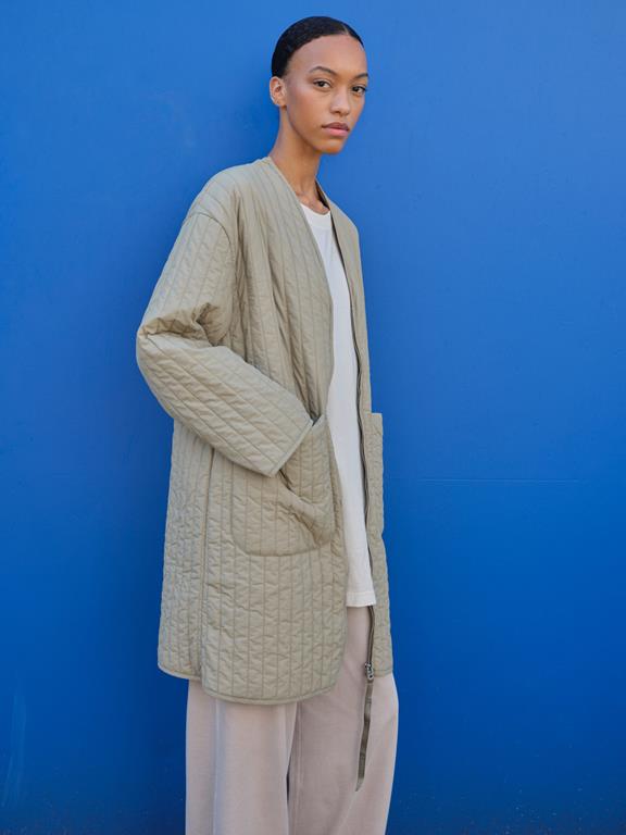 Jas Khiva Licht Olijf from Shop Like You Give a Damn