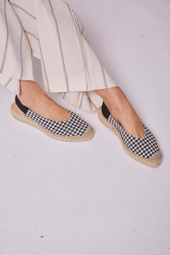 Sandalen Vichy Zwart & Wit from Shop Like You Give a Damn