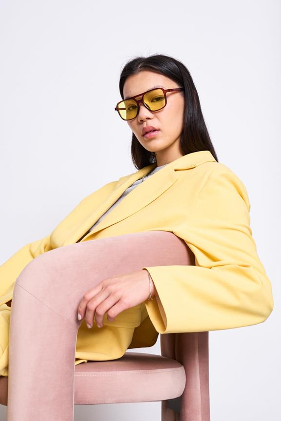 Blazer Met Split Op De Rug Jels Buttercup from Shop Like You Give a Damn