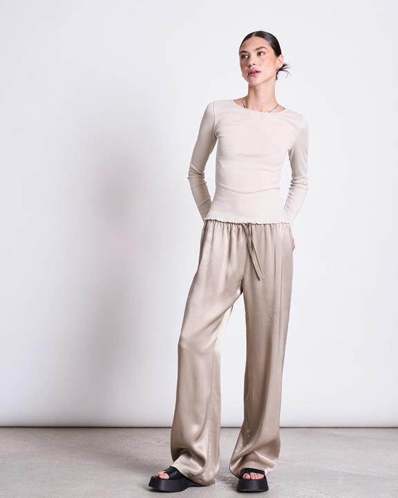Top Minirib Longsleeve Aversa Ivoor via Shop Like You Give a Damn