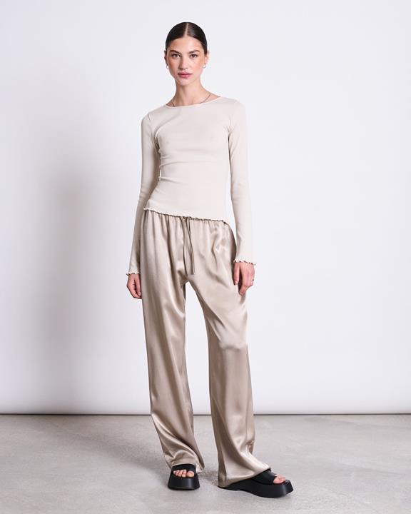 Top Minirib Longsleeve Aversa Ivoor from Shop Like You Give a Damn