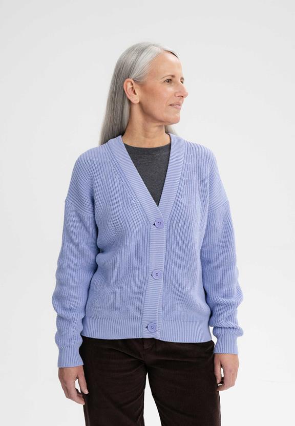 Gebreid Vest Neesha Lila via Shop Like You Give a Damn