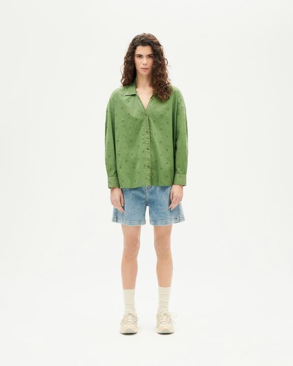 Blouse Margaret Cactus Groen from Shop Like You Give a Damn