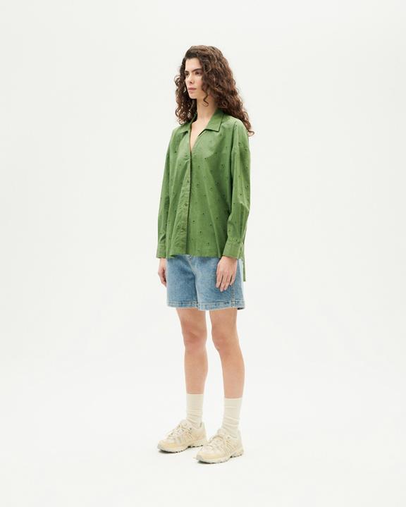 Blouse Margaret Cactus Groen from Shop Like You Give a Damn