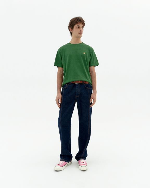 T-Shirt Met Gele Zon Op De Rug Groen from Shop Like You Give a Damn
