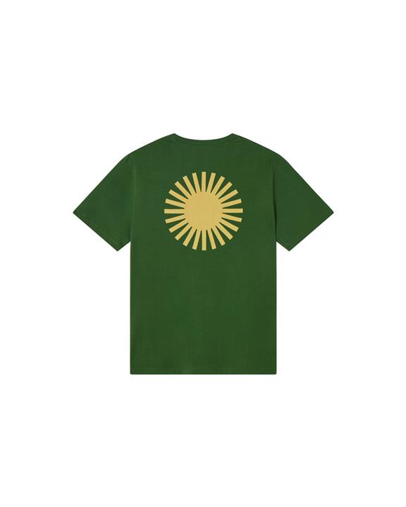 T-Shirt Met Gele Zon Op De Rug Groen from Shop Like You Give a Damn