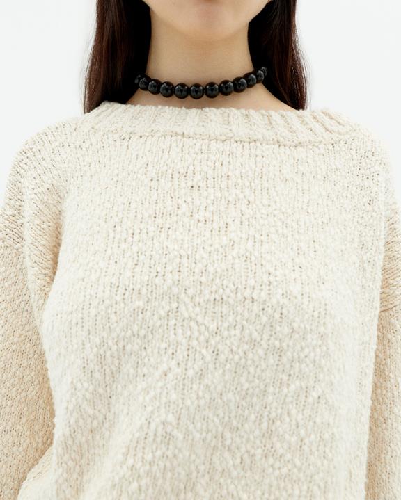 Trui Gebreid Clara Wit from Shop Like You Give a Damn