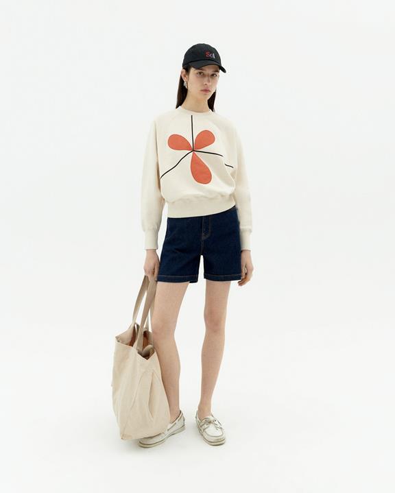 Sweatshirt Sabine Bonnie Wit from Shop Like You Give a Damn