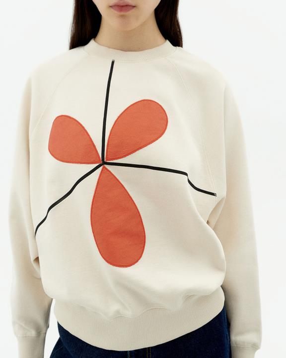 Sweatshirt Sabine Bonnie Wit from Shop Like You Give a Damn