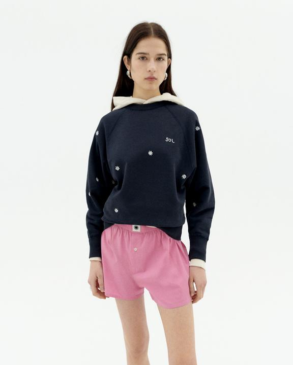 Sweatshirt Bonnie Solsol Marineblauw via Shop Like You Give a Damn