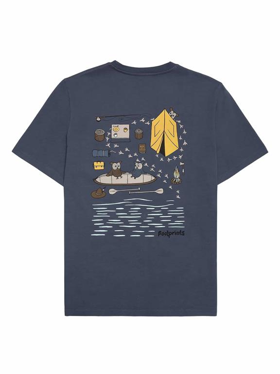 T-Shirt Regular Bedrukt Blauw via Shop Like You Give a Damn