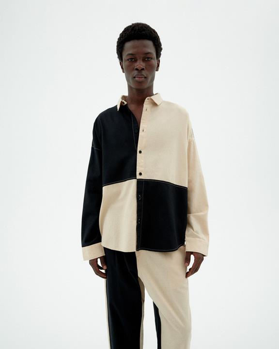 Shirt Haru Zwart & Beige via Shop Like You Give a Damn