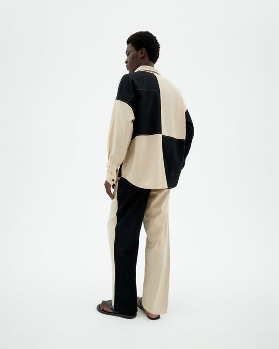 Shirt Haru Zwart & Beige from Shop Like You Give a Damn