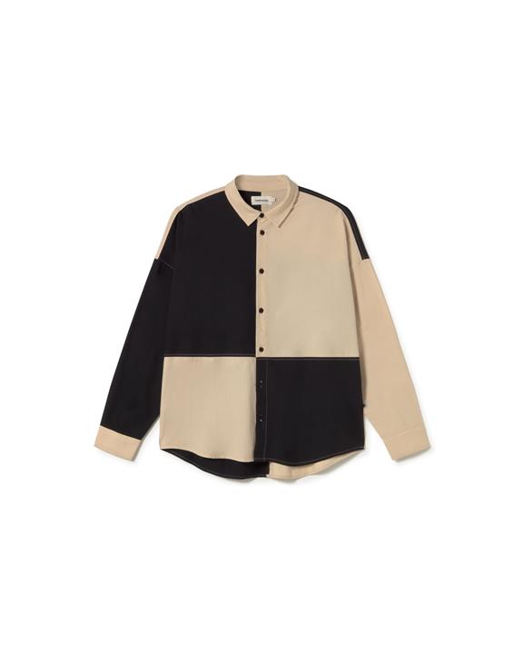 Shirt Haru Zwart & Beige from Shop Like You Give a Damn