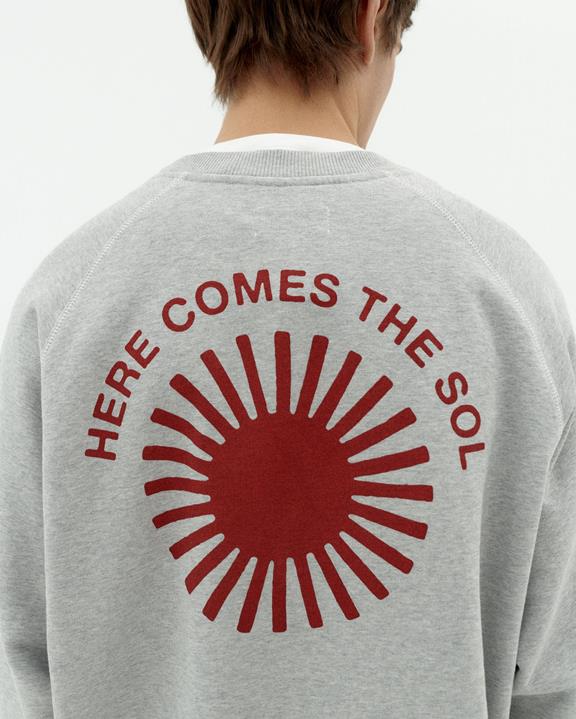 Sweatshirt Retro Sun Pepe Grijs via Shop Like You Give a Damn