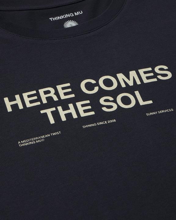T-Shirt Klassiek Zon Ida Marineblauw from Shop Like You Give a Damn