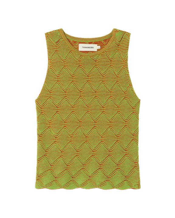 Gebreide Tanktop Aura Groen via Shop Like You Give a Damn