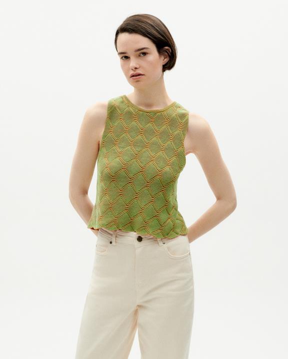 Gebreide Tanktop Aura Groen from Shop Like You Give a Damn