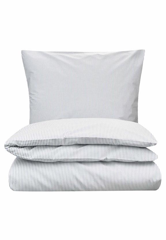 Percale Beddengoedset Majuli Strepen Blauw / Natuurlijk Wit from Shop Like You Give a Damn