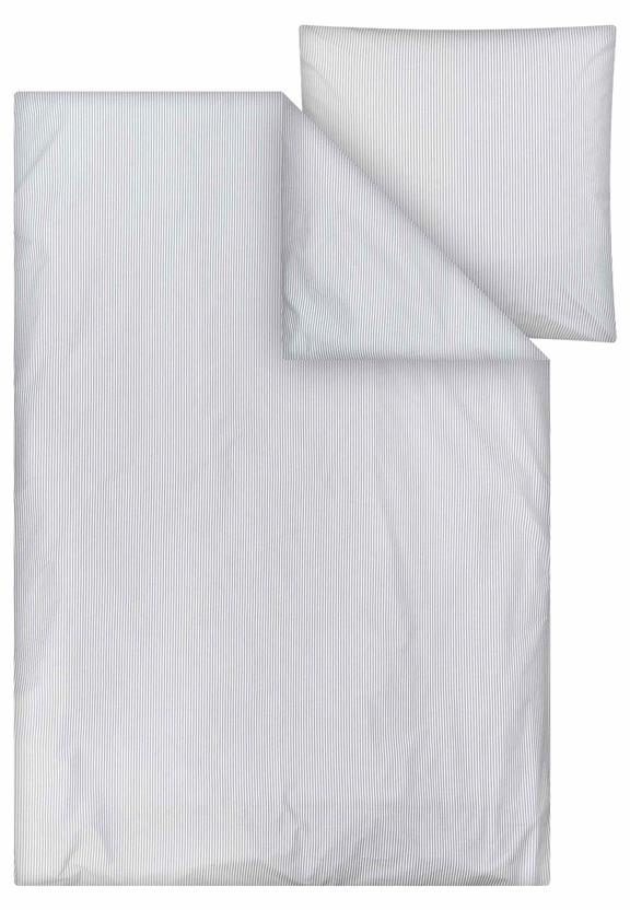 Percale Beddengoedset Majuli Strepen Blauw / Natuurlijk Wit from Shop Like You Give a Damn