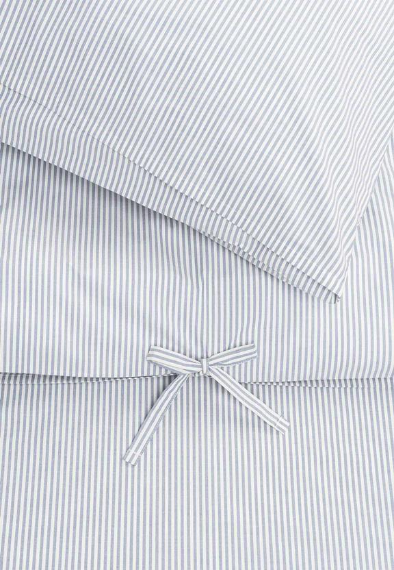 Percale Beddengoedset Majuli Strepen Blauw / Natuurlijk Wit from Shop Like You Give a Damn
