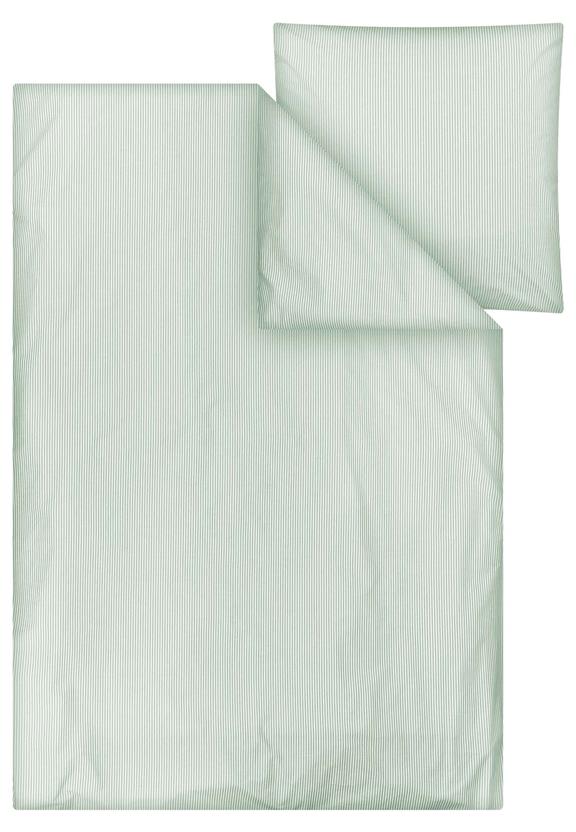 Beddengoedset Majuli Stripes Thyme / Natuurlijk Wit from Shop Like You Give a Damn