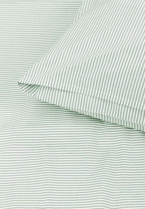 Beddengoedset Majuli Stripes Thyme / Natuurlijk Wit from Shop Like You Give a Damn