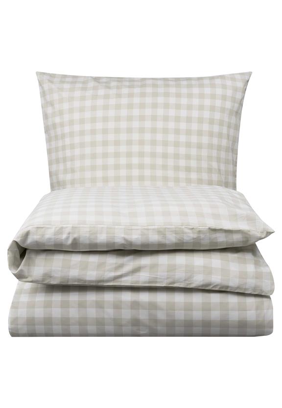 Beddengoedset Majuli Check Birch / Natuurlijk Wit via Shop Like You Give a Damn