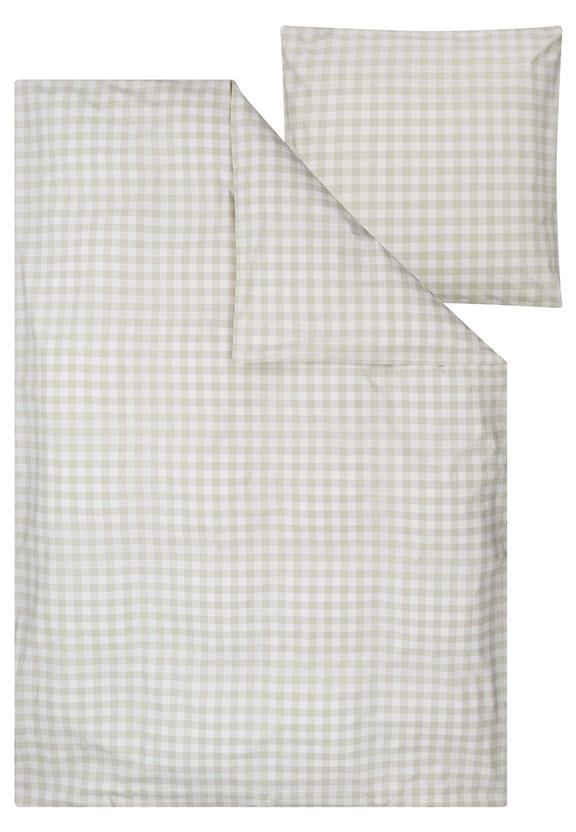 Percale Beddengoedset Majuli Check Berk / Natuurlijk Wit from Shop Like You Give a Damn