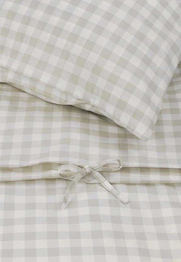 Percale Beddengoedset Majuli Check Berk / Natuurlijk Wit from Shop Like You Give a Damn