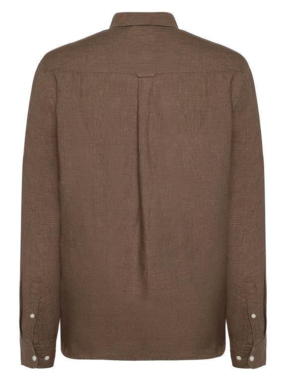 Overhemd Regular Linnen Bruin from Shop Like You Give a Damn