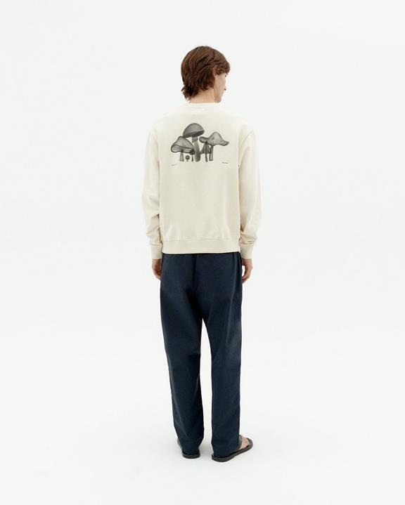 Sweatshirt Funghi Leon Wit from Shop Like You Give a Damn