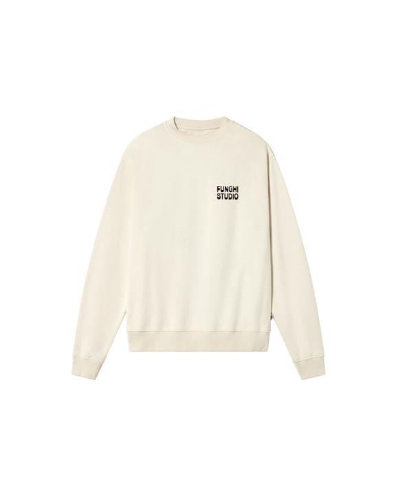 Sweatshirt Funghi Leon Wit from Shop Like You Give a Damn