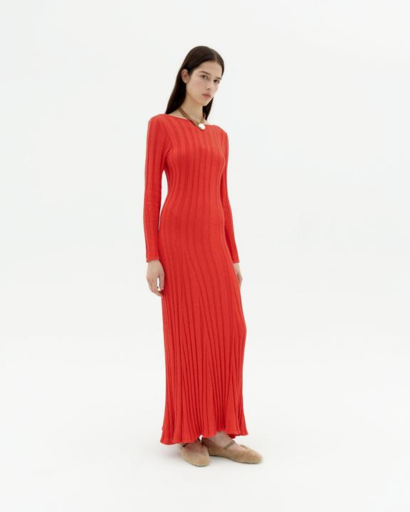 Gebreide Jurk Riko Rood via Shop Like You Give a Damn