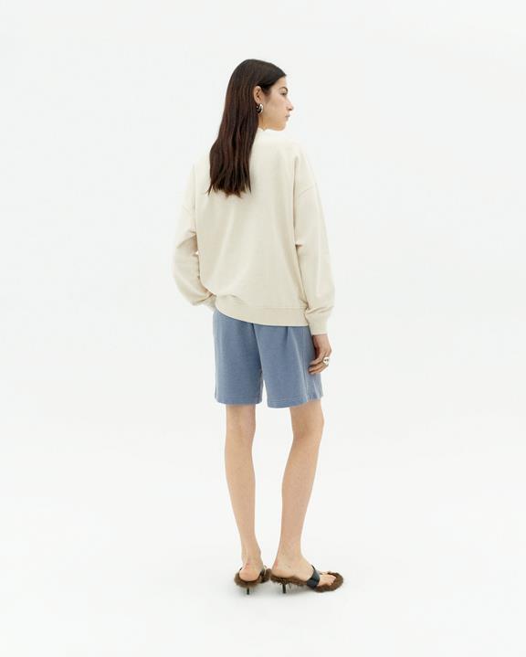 Sweatshirt Jimena Blurry Flower Wit from Shop Like You Give a Damn