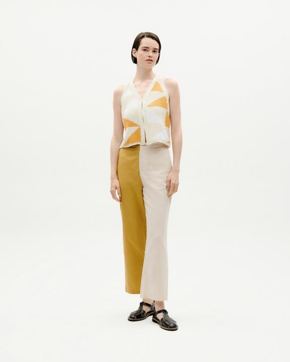 Broek Mariam Patched Geel from Shop Like You Give a Damn