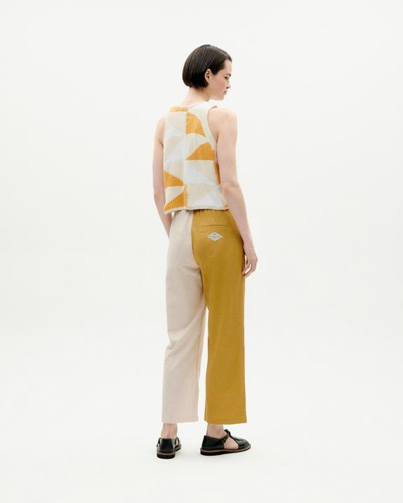 Broek Mariam Patched Geel from Shop Like You Give a Damn