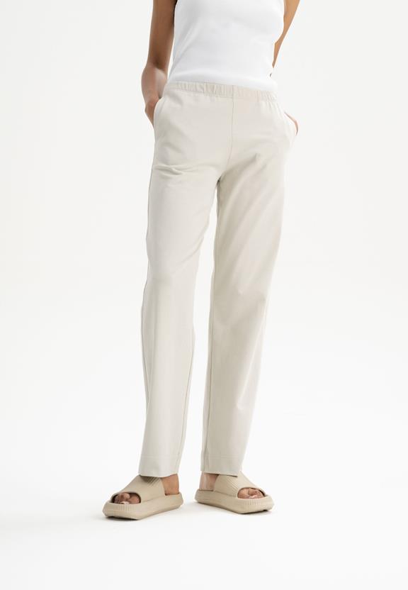 Broek Jersey Lounge Kirani Beige from Shop Like You Give a Damn