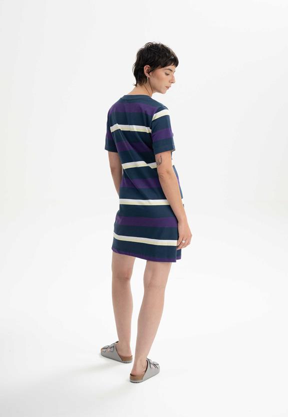 T-Shirtjurk Zwaar Shrishti Gestreept Paars from Shop Like You Give a Damn