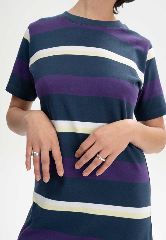 T-Shirtjurk Zwaar Shrishti Gestreept Paars from Shop Like You Give a Damn