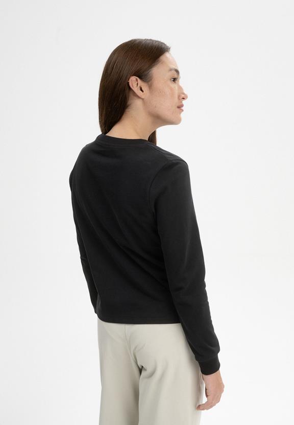 T-Shirt Lange Mouwen Zwaar Aastha Zwart from Shop Like You Give a Damn