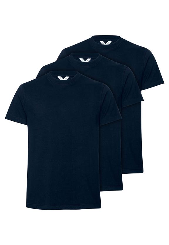 Multipack T-Shirt 3x Avan Bundel Marineblauw via Shop Like You Give a Damn
